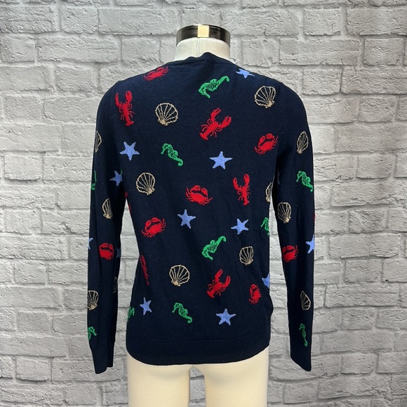 Talbots Sea Animal Crew Neck Sweater, Sz M - Picture 3 of 7